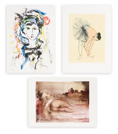 AUTORI VARI (MESSINA, TRECCANI, AJMONE) - Lotto unico composto da 3 opere grafiche