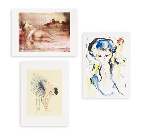 AUTORI VARI (MESSINA, TRECCANI, AJMONE) - Lotto unico composto da 3 opere grafiche