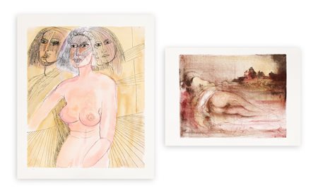 AUTORI VARI (CASSINARI, AJMONE) - Lotto unico composto da 2 opere grafiche