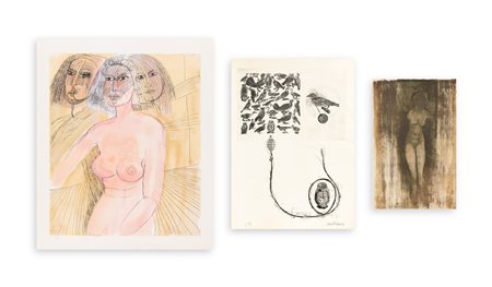 AUTORI VARI (CASSINARI, TRUBBIANI, AJMONE) - Lotto unico composto da 3 opere grafiche