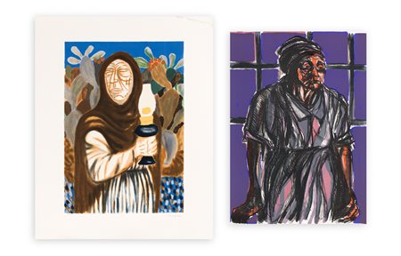 AUTORI VARI (MIGNIECO, TERRUSO) - Lotto unico composto da 2 opere grafiche