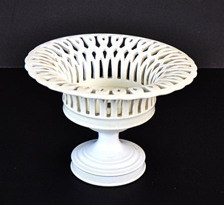 CESTO DA FRUTTA IN CERAMICA BIANCA