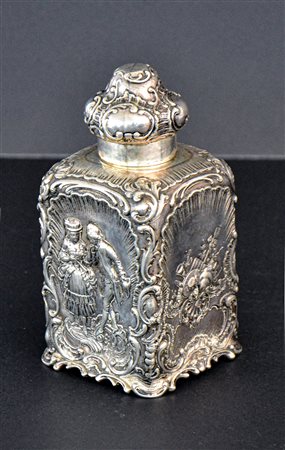 TEA BOX IN ARGENTO, NORD EUROPA