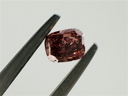 DIAMANTE 0,2 CT FANCY ROSA ARANCIATO INTENSO - PUREZZA PUREZZA VS2 - TAGLIO...