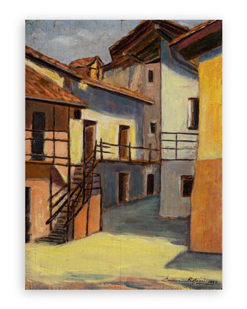 ERMANNO BESOZZI (1912 - 1986) - Vecchie case, 1969