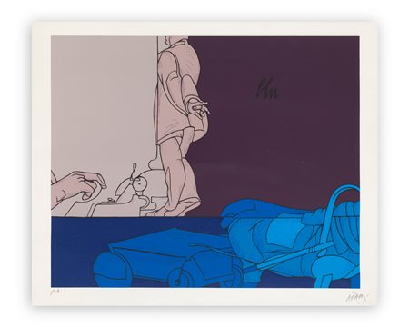 VALERIO ADAMI (1935) - Senza Titolo