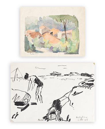 AUTORI VARI (MUCCHI E LANARO) - Lotto unico composto da 2 opere