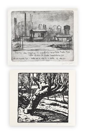 AUTORI VARI (PACE E VILLANI) - Lotto unico composto da 2 opere grafiche