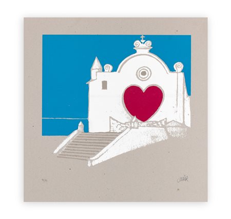 MOJMIR JEZEK (1944) - Senza Titolo (cuori ischitani)