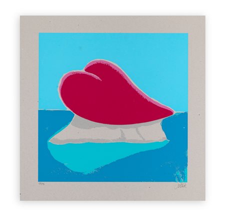 MOJMIR JEZEK (1944) - Senza Titolo (cuori ischitani)