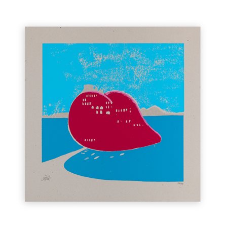 MOJMIR JEZEK (1944) - Senza Titolo (cuori ischitani)