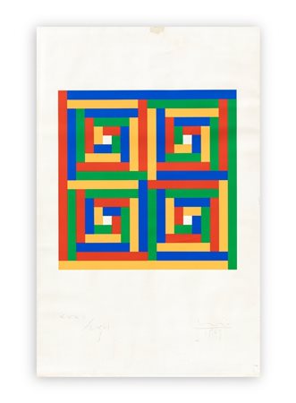 MAX BILL (1908-1994) - Composizione in quattro colori, 1969