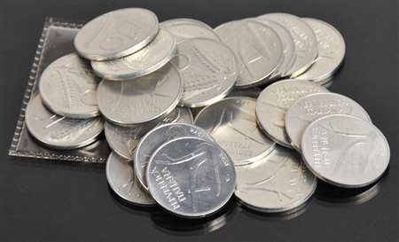 LOTTO DI 20 MONETE DELLA REPUBBLICA ITALIANA composto da: 10 lire 1974