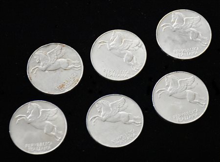 6 MONETE REPUBBLICA ITALIANA 1949 6 monete Lire 10