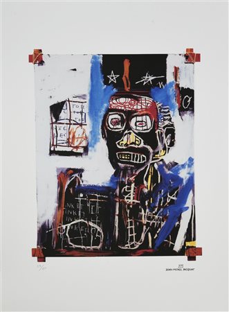 D'apres Jean Michel Basquiat UNTITLED foto-litografia, cm 70x50; es. 59/250...