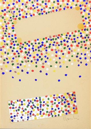 Aldo Mondino SENZA TITOLO olio e plexiglass su cartone applicato su tavola,...