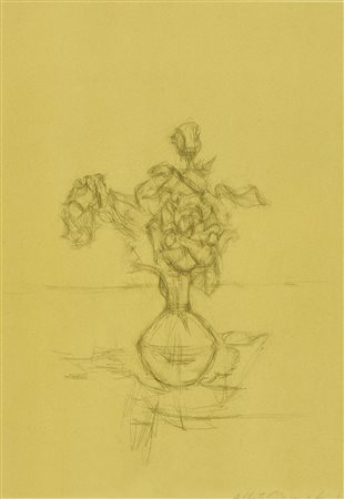 Alberto Giacometti SENZA TITOLO riproduzione fotolitografica su carta...