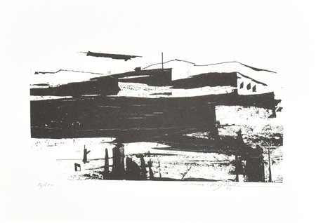 Silvano Magliola SENZA TITOLO litografia su carta, cm 31,5x44; es. 16/100...