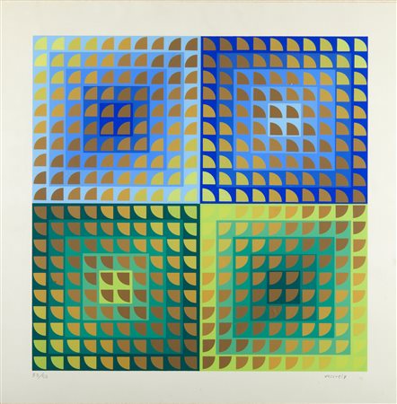 VASARELY VICTOR (1906 - 1997) - Senza titolo.