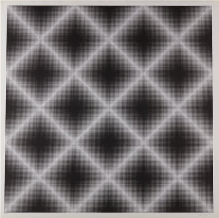 ALVIANI GETULIO (n. 1939) - Testura grafica x ortogonale.
