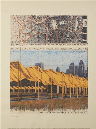  CHRISTO' (n. 1935) & JEANNE-CLAUDE (1935 - 2009) - The Gates, N.Y. 1996.