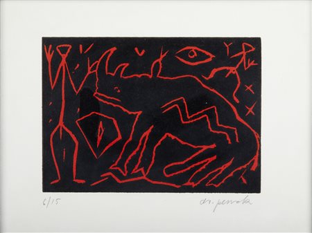 PENCK A.R. (n. 1939) - Woodcut 1.