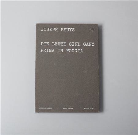BEUYS JOSEPH (1921 - 1986) - Die leute sind ganz. Prima in Foggia.