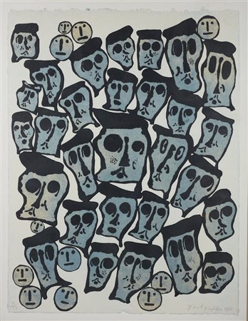 BAECHLER DONALD (1956 - 2022) - Crowds.