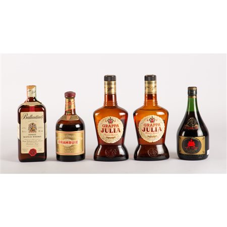 CINQUE BOTTIGLIE VARIE