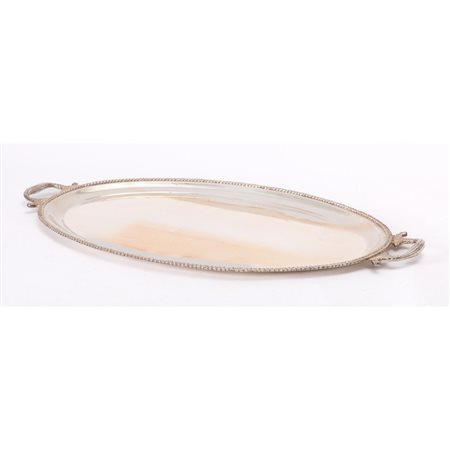 JORDAN, Importante e grande vassoio ovale