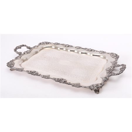 MANIFATTURA INGLESE XX SECOLO, Importante e grande vassoio