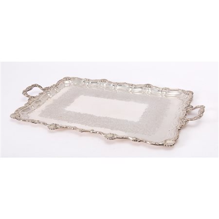 ELKINGTON E CO. Importante e grande vassoio