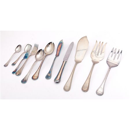 RICCI, Servizio posate in metallo argent. mod. “225 Inglese”