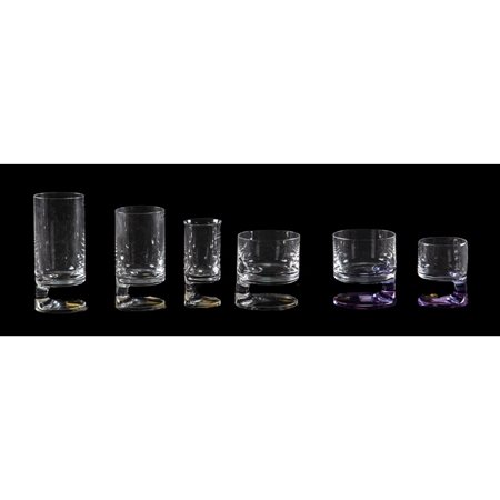 JOE COLOMBO, 46 bicchieri modello “Smoke"