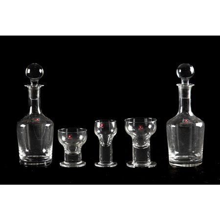 CRISTALLERIA VECRIS, Parte di servizio di bicchieri