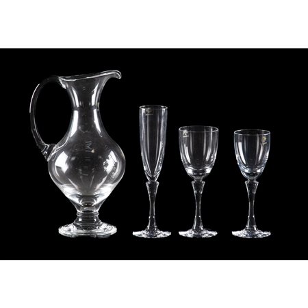 RICHARD GINORI, Servizio bicchieri con stelo modello Museo