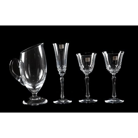 MARCO MEZZETTI, Servizio di bicchieri in cristallo