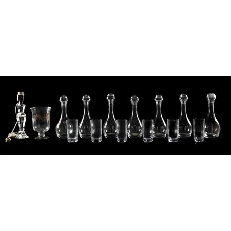 CRISTAL DE PORTIEUX E VARIE, Parte servizio, Vaso e Lampada