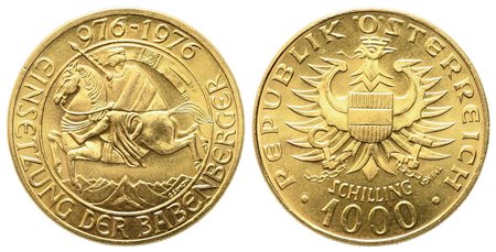 AUSTRIA. 1000 Schilling 1976 Au (13,53 g cad.). FDC
