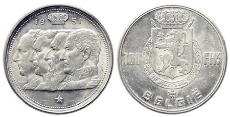 BELGIO. 5 Franchi 1951. Ag. Spl/FDC