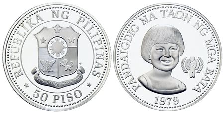 FILIPPINE. 50 Pisos 1979 Silver PROOF KM#229. Ag (28 g). PROOF