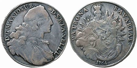 GERMANIA. Baviera. Massimiliano III Giuseppe (1745-1777). Tallero 1764. Ag....