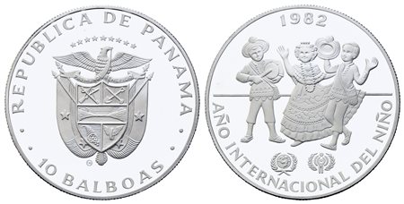 PANAMA. 10 Balboas 1982 Silver PROOF. Ag (26,50 g). KM#79. PROOF