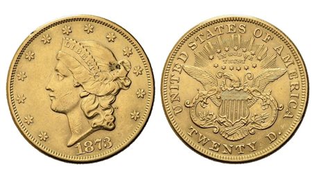 USA. 20 dollari 1873. Philadelphia. Au.(33,48 g). BB