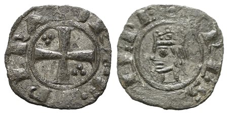 BRINDISI. Federico II (1197-1250). Denaro. Mi. Emissione del 1225. MIR 276....