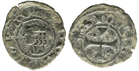 MESSINA. Regno di Sicilia. Carlo I d'Angiò (1266-1282). Denaro. Mi (0,62 g)....