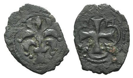 MESSINA O BRINDISI. Carlo I d'Angiò (1266-1282). Denaro. Mi (13 mm – 0,51 g)....