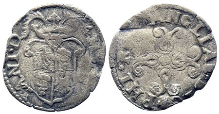 MILANO. Filippo II di Spagna (1556-1598). Soldino. Ag. Crippa 45. Ex asta Il...