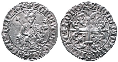 NAPOLI. Regno di Napoli. Roberto d'Angiò (1309-1343). Gigliato. Ag (27,03 mm...