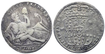 NAPOLI. Regno di Napoli. Carlo di Borbone (1734-1759). Mezza piastra - 60...